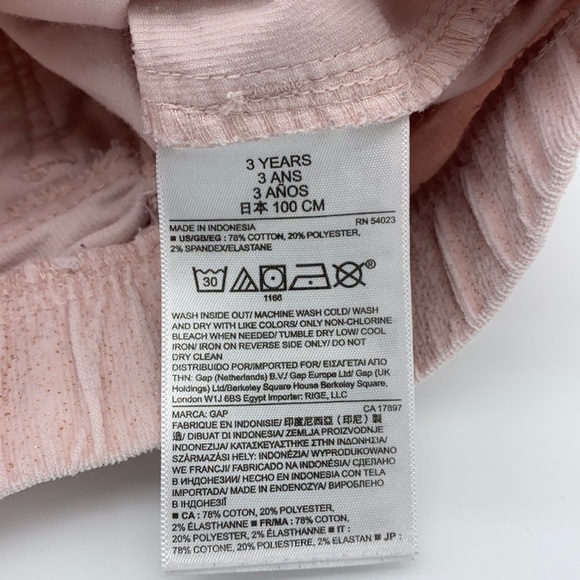 Baby Gap Sparkly Pink Cord Pants Girls Size 3 - Picture 7 of 8